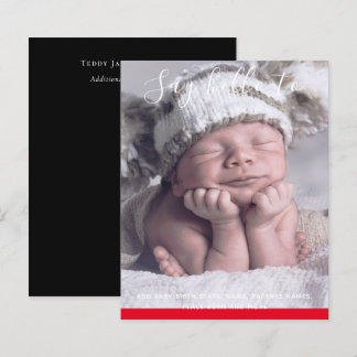 BUDGET New Baby PHOTO Announcement Custom