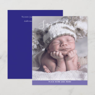 BUDGET New Baby PHOTO Announcement Custom