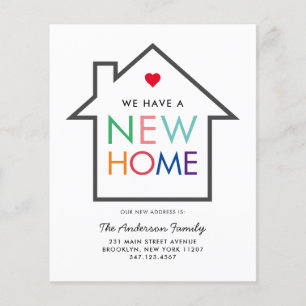 Budget New Home Change of Address Moving Card