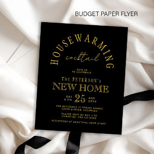 Budget new house housewarming party inivtation flyer