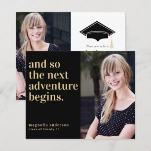 BUDGET Next Adventure Graduation Invitation