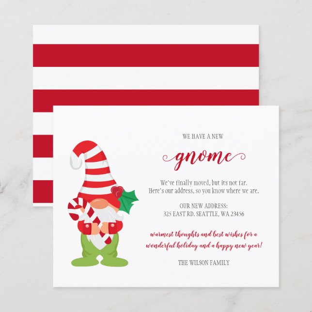 Budget Noël Gnome Nous avons déplacé les Cartes de (Devant / Derrière)