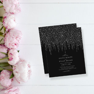 Budget noir   Flyer Mariage Élégant