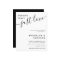 Budget Nothing Fancy Just Love Wedding Invitation