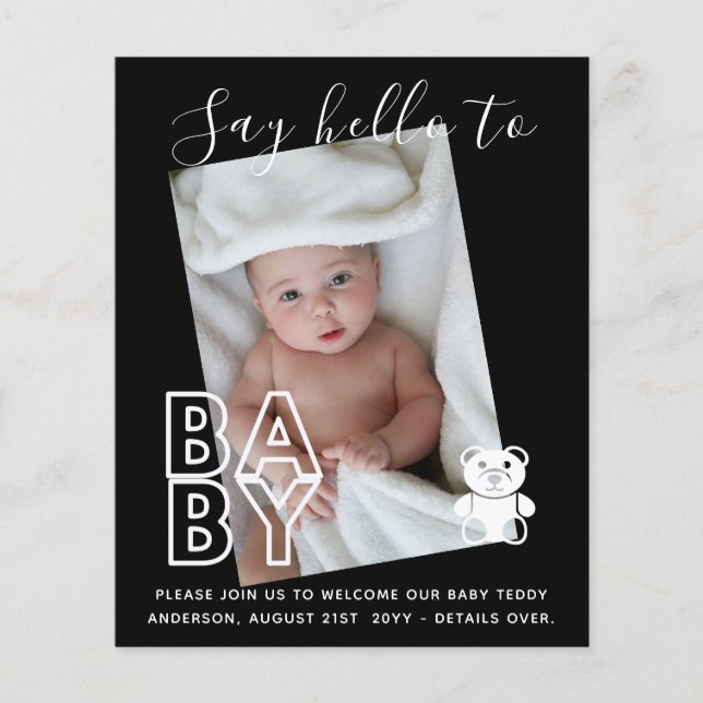 BUDGET Nouveaux Cartes photos pour bébés - Fun Gir (Devant)