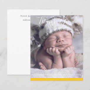 BUDGET NOUVELLE PHOTO Bébé MERCI Cartes