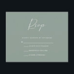 Budget Olive RSVP Card<br><div class="desc">All aspects of this design can be edited (font, text size, or floral accents moved/removed) to fit your needs. Please contact me if you need help with this design. Budget Paper is thin! ***Upgrade for a thicker paper. Envelopes are not included with this design. Must purchase separately.*** For card stock,...</div>