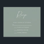 Budget Olive RSVP Card<br><div class="desc">All aspects of this design can be edited (font, text size, or floral accents moved/removed) to fit your needs. Please contact me if you need help with this design. Budget Paper is thin! ***Upgrade for a thicker paper. Envelopes are not included with this design. Must purchase separately.*** For card stock,...</div>