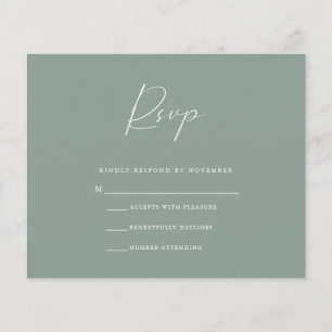 Budget Olive RSVP Card