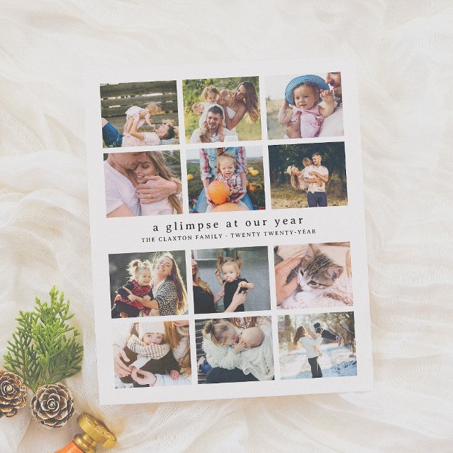 Budget Our Year Minimalist 12 Photo Christmas (Creator Uploaded)