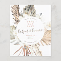 Budget Pampas Boho Beach Summer save our date