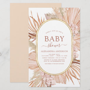 Budget Pampas Grass Bohemian Boho Baby Shower
