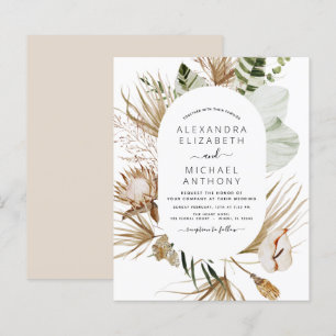 Budget Pampas Grass Bohemian Eucalyptus Wedding
