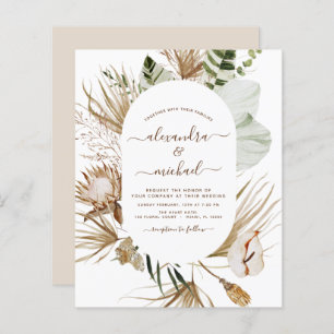 Budget Pampas Grass Bohemian Eucalyptus Wedding