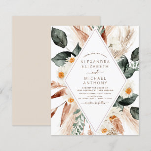 Budget Pampas Grass Boho Eucalyptus Wedding