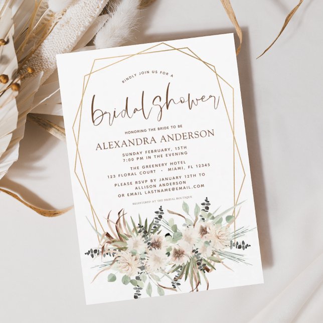 Budget Pampas Grass Bridal Shower Boho Eucalyptus (Creator Uploaded)