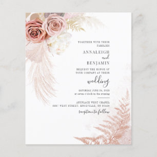 Budget Pampas Grass Terracotta Tan Boho Wedding