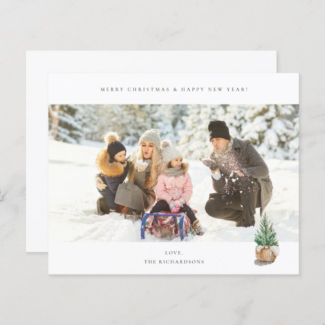 Budget Panoramic Chic H Photo - Winter Tree (Front/Back)