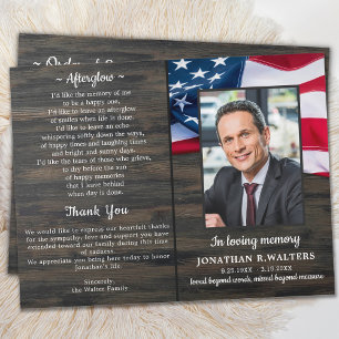 Budget Patriotic Veteran Memorial Service Program