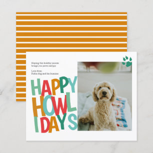 BUDGET Personalized Happy Howlidays Dog Christmas