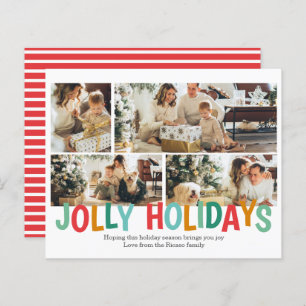 BUDGET Personalized Photo Jolly Holiday Christmas