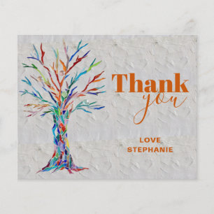 Budget Personalized Tree of Life Thank You Card