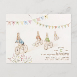 Budget Peter the Rabbit Bunny Gender Baby Shower  Postcard