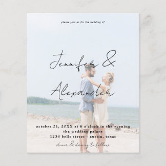 Budget Photo Big Names Vertical Photo Wedding V2 Flyer