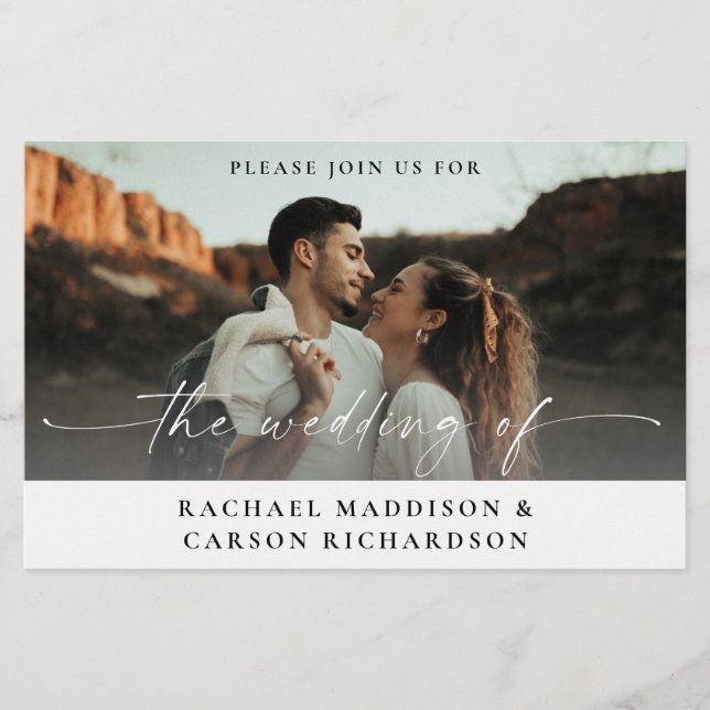 Budget Photo & Calligraphy 3B Horizontal Wedding M Flyer (Front)