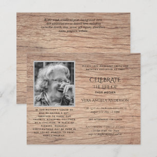 BUDGET PHOTO Celebration of Life INVITATIONS