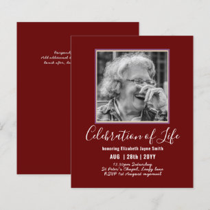 BUDGET PHOTO Celebration of Life INVITATIONS