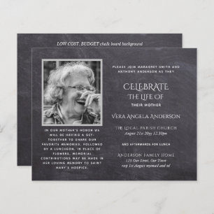 BUDGET PHOTO Celebration of Life INVITATIONS