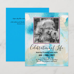BUDGET PHOTO Celebration of Life INVITATIONS
