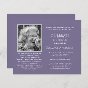 BUDGET PHOTO Celebration of Life INVITATIONS