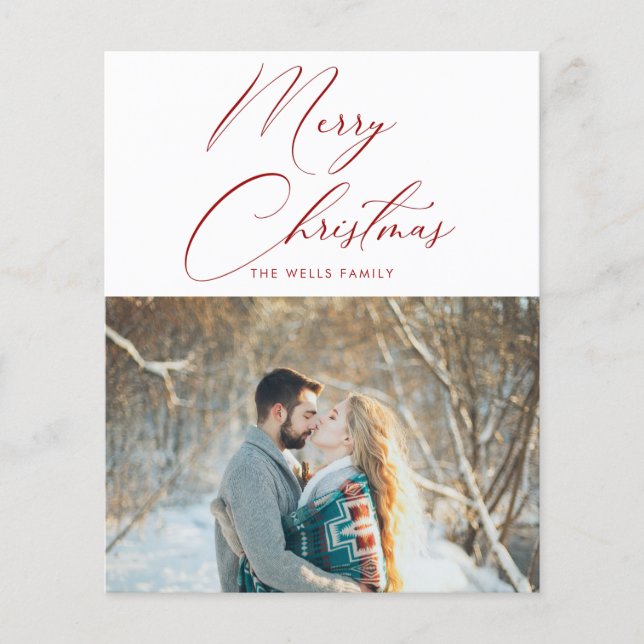 Budget Photo Christmas Card (Front)