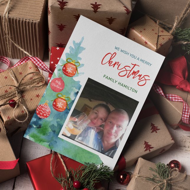 Budget Photo  Christmas Flat Card (Creator Uploaded)