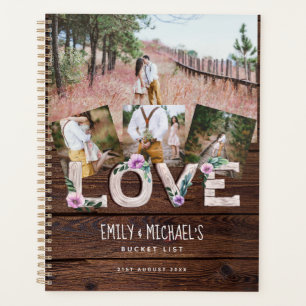 BUDGET Photo Collage Bucket List Couples Keepsake Planner