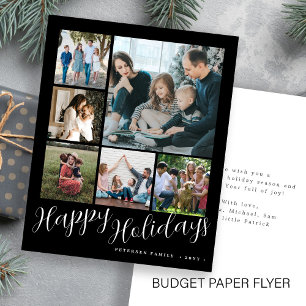 Budget photo collage Christmas Holiday Card