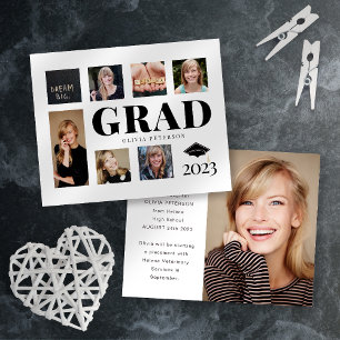BUDGET Photo Collage Graduate Announcement