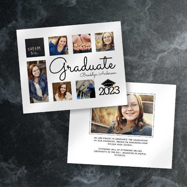 BUDGET Photo Collage Graduate Announcement (Creator Uploaded)