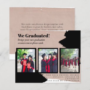 BUDGET Photo Collage GRADUATION Announcement Cards
