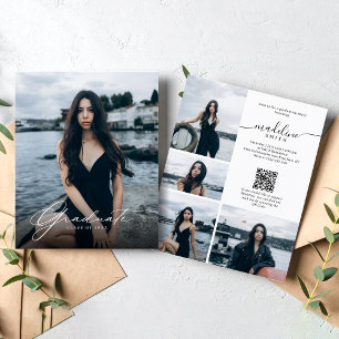 BUDGET Photo Collage QR code Graduation Party