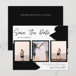BUDGET Photo Collage Save Date Wedding Modern