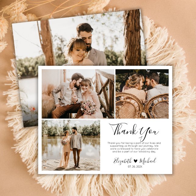 Budget Photo Collage Wedding Thank You Flyer (Creator Uploaded)