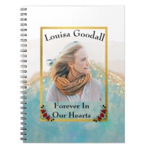 Budget Photo Cover Funeral or Memorial Guestbook 