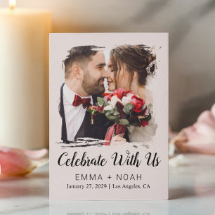 Budget Photo Cream Wedding Card