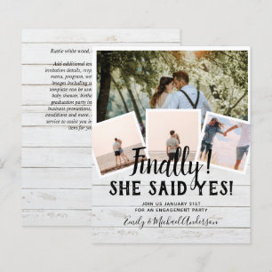 BUDGET PHOTO Engaged Wedding INVITE Announcement