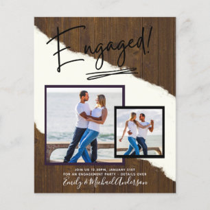 BUDGET PHOTO ENGAGEMENT Invite Announcement SCRIPT Flyer
