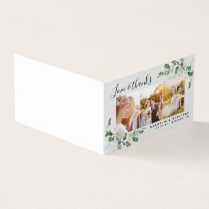 Budget Photo Eucalyptus Wedding  Thank You Card