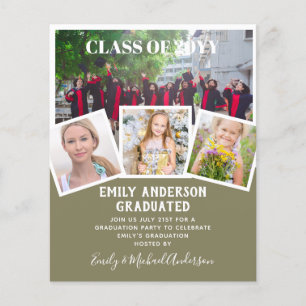 BUDGET Photo GRADUATION Invite Announcement ThankU Flyer